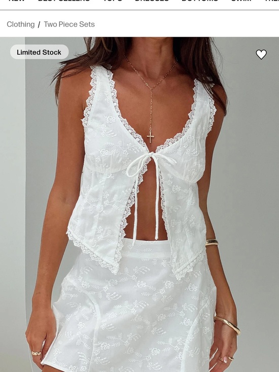 Princess Polly Tops - Princess Polly White Lace-Trim Tie-Front Camisole